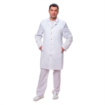 Халат мужской 510, длинный рукав, белый, 48 DOCTOR-BIG-5-10.1-01-4-48