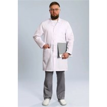 Халат мужской 501ТС, белый, 50 DOCTOR-BIG-5-01-01-4-50