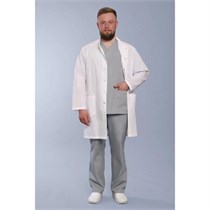 Халат мужской 550 Satory, белый, 62 DOCTOR-BIG-5-50-02-4-62
