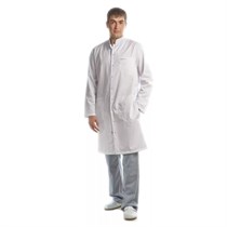 Халат медицинский мужской на кнопках, белый, 60 DOCTOR-BIG-5-02-02-4-60