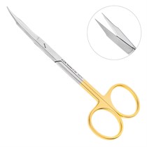 HLW 19-6TC - ножницы хирургические изогнутые Goldmann-Fox TC, 125 мм 19-6TC