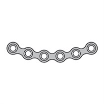 Мини-пластина низкопрофильная, С-образная, короткая, толщина 0.6 мм 515.00