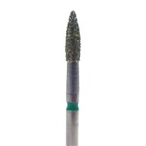 Бор алмазный 860G FG, пламя, D=1,6 мм, L=5,0 мм, зеленый 806.314.243.534.016