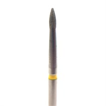 Бор алмазный 860EF FG, пламя, D=1,2 мм, L=3,0 мм, желтый 806.314.243.504.012