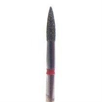Бор алмазный 860F FG, пламя, D=1,6 мм, L=5,0 мм, красный 806.314.243.514.016