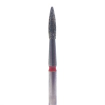 Бор алмазный 860F FG, пламя, D=1,4 мм, L=3,0 мм, красный 806.314.243.514.014