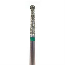 Бор алмазный 802LG FG, шаровидный с воротником (удлиненный), D=1,6 мм, зеленый 806.314.494.534.016