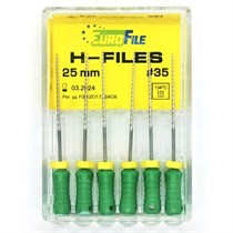 H-Files - ручные файлы, 25 мм, №35, сталь, 6 шт 1832025035-/-18302025035