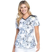 Топ женский Dickies DK602, серые узоры, XS DK602-MRMB-XS