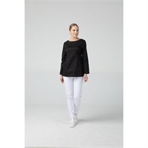Туника женская с молнией сзади, черный, 48 DRN410-BLK-48