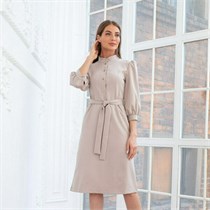 Платье Beauty на пуговицах, бежевый, 50 DRN265-BEG-50