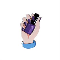 "Значок ""Маникюр лак"", фиолетовый" AW_M57-(violet)
