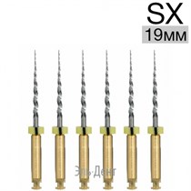 Ultratapers Gold SX, 19мм, стерильные машинные файлы, никель-титан, 6 шт., Eurofile 1231919244