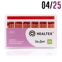 Гуттаперча 04/№25 (60 шт) с маркировкой длины. Healtex 1231920420
