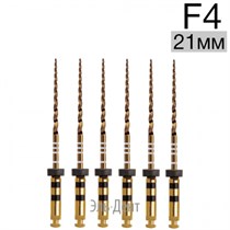 Ultratapers Gold F4, 21мм, стерильные машинные файлы, никель-титан, 6 шт., Eurofile 1231919250