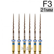 Ultratapers Gold F3, 21мм, стерильные машинные файлы, никель-титан, 6 шт., Eurofile 1231919249