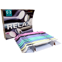 Hahnenkratt RELAX FS Rhodium - родиевое зеркало с ручкой, №4, диаметр 22 мм, ассорти, 10 шт 7100