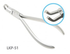 LKP-51 Щипцы для снятия брекетов изогнутые, 45° LKP-51
