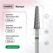 ФРЕЗА ТВС 406802 зеленая 00000085826