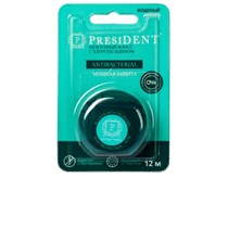 Зубная нить антибактериальная с хлоргексидином (12 м) PRESIDENT 1231916726