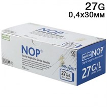 Иглы карпульные NOP 30ммх27G (100шт.) SPIDENT 1231912233