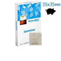 OsteoBiol Soft Cortical Lamina (свиной) 35x35х0.9мм. Мембрана кортикальная средняя изогнутая LS10HS 1231917788