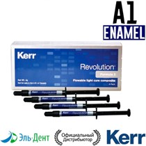 Revolution Formula 2, Эмаль A1 (4 шприца по 1гр + 20 насадок), жидкий композитный материал, 29493, Kerr 00000000896