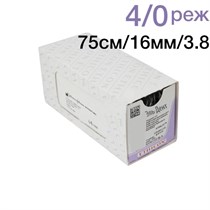 Vicryl W9443 4|0 (75см, игла реж.3|8,16мм) 12шт. 00000002127