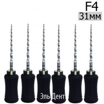 Ultratapers Hand F4, 31мм, ручные файлы,  никель-титан, (6шт.) Eurofile 1231919327