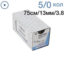 Prolene W8890 5|0 (75 см; кол.13мм,3|8) 12 шт 00000910246