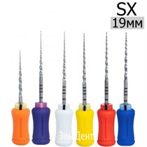 Ultratapers Hand SX, 19мм, ручные файлы, никель-титан, (6шт.) Eurofile 1231919309