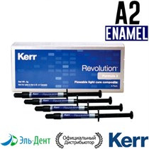 Revolution Formula 2, Эмаль A2 (4 шприца по 1гр + 20 насадок), жидкий композитный материал, 29494, Kerr 00000000897