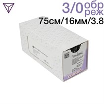 Vicryl W9444 3|0 (75 см, об-реж. 16 мм, 3|8) 0001912217