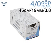 Prolene W8683 4|0 (45 см; обр.-реж.19 мм, 3|8) 12 шт 00000910245