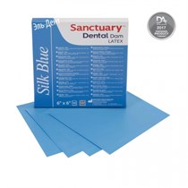 Коффердам Latex Dental Dams, голубого цвета с ароматом  мяты, средний, размеры 152мм. х 152мм., 36шт (упак.), SANCTUARY 1231918902