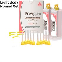 Presigum Light Body Normal Set 2х50мл-корригирующий слой, насадки для смешивания, President Dental 1231910928