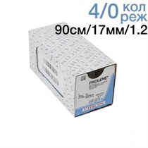 Prolene W8935 4|0 (90 см; кол-реж.17мм,1/2) 12 шт 0001911336
