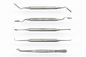 Hahnenkratt RELAX FS Rhodium - родиевое зеркало с ручкой, №4, диаметр 22 мм, антрацит, 10 шт 7106
