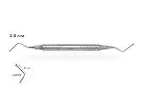 Кюретажная ложка Lucas 85 2.6/2.6 мм 4002