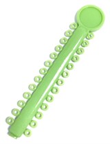 Лигатура эластичная на модуле цвет салатовый №16, 26 колец 77683