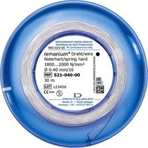 Проволока лабораторная Remanium круглая пружинно жесткая 0,4 мм 30 м 75781