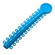 Лигатура эластичная на модуле цвет лазурный №24, 26 колец 77567