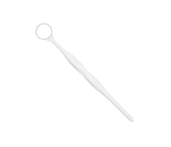 Hahnenkratt RELAX FS Rhodium - родиевое зеркало с ручкой, №4, диаметр 22 мм, белый, 10 шт 7101
