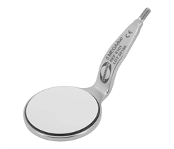 Hahnenkratt MEGAduo FS Rhodium - родиевое зеркало двухстороннее, без ручки, плоское, №5, диаметр 24 мм, 6 шт 6101