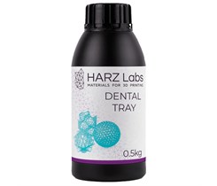 HARZ Labs Dental Tray - фотополимерная смола для быстрой печати индивидуальных ложек, цвет голубой, 0.5 кг 825