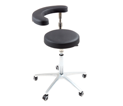MedErgoStuhle MedErgo-801 - cтул ассистента с абдоминальным упором, цвет чёрный 150-1195 024036