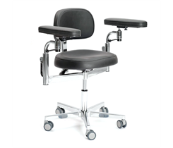 MedErgoStuhle MedErgo-780 Экспорт - стул микроскописта, цвет чёрный 150-1195 024032