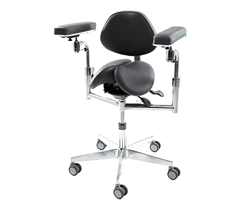 MedErgoStuhle MedErgo-783 Элит Экспорт - стул микроскописта, цвет чёрный 150-1195 024204
