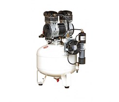 Remeza КМ-50.OLD20Д - безмасляный компрессор для 3-x стоматологических установок, с осушителем мембранного типа, с ресивером 50 л, 140 л/мин СБ4-50.OLD20С / КМ-50.OLD20Д