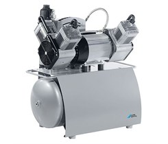 Durr Dental Trio - безмасляный компрессор для 3 установок, с осушителем, с ресивером 50 л, 160 л/мин, без шкафа 5352-01